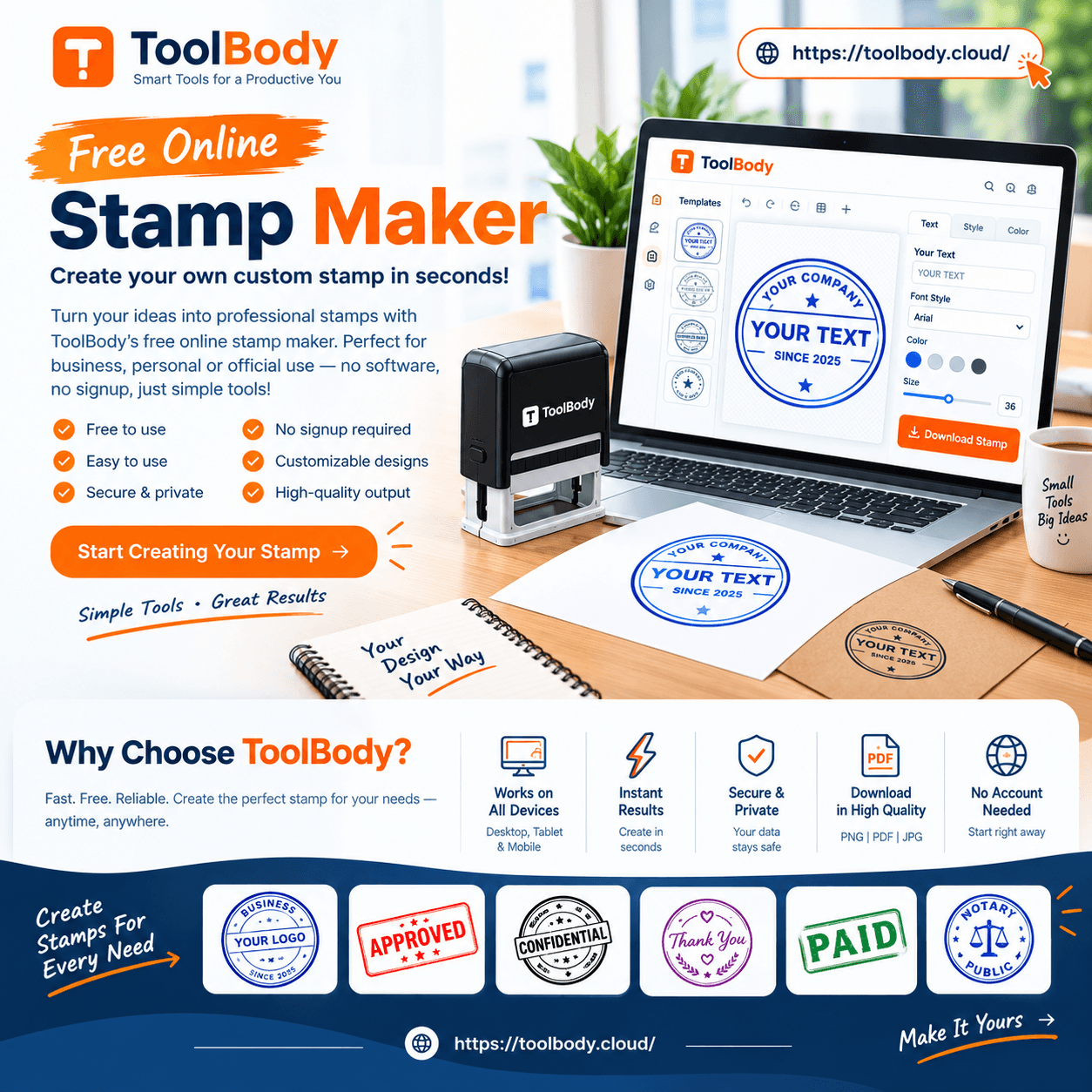 Free Online Stamp Maker – Create Custom Rubber Stamps in Seconds