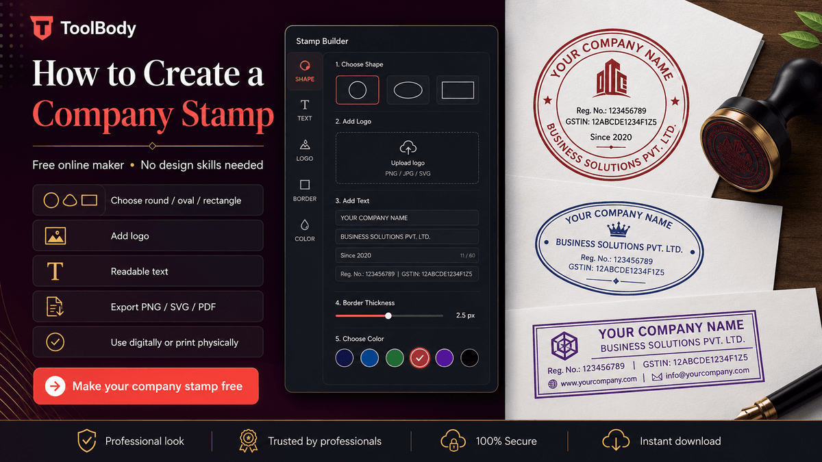 How to create a company stamp